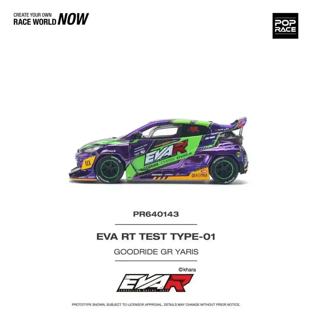 Eva RT Test Type-01 Goodride Toyota GR Yaris - Pop Race - Scala 1/64 PR64-143