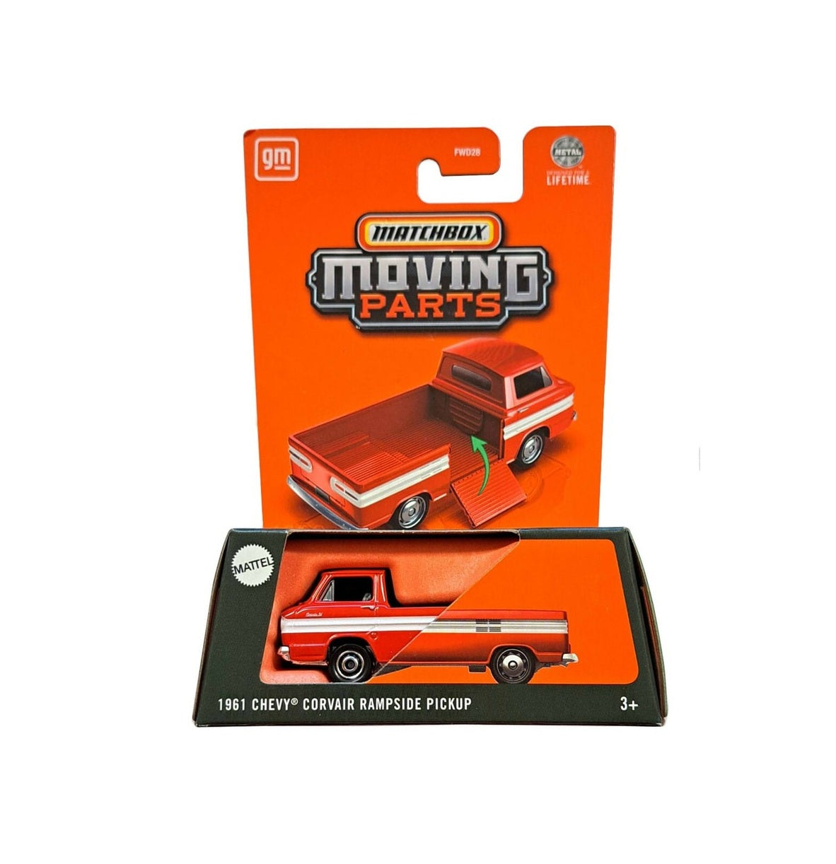 1961 Chevy Corvair Rampside Pickup - Matchbox Moving Parts - Scala 1/64 Circa