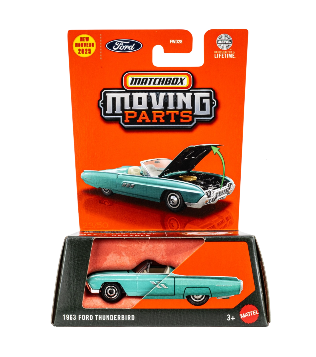 1963 Ford Thunderbird - Matchbox Moving Parts - Scala 1/64 Circa