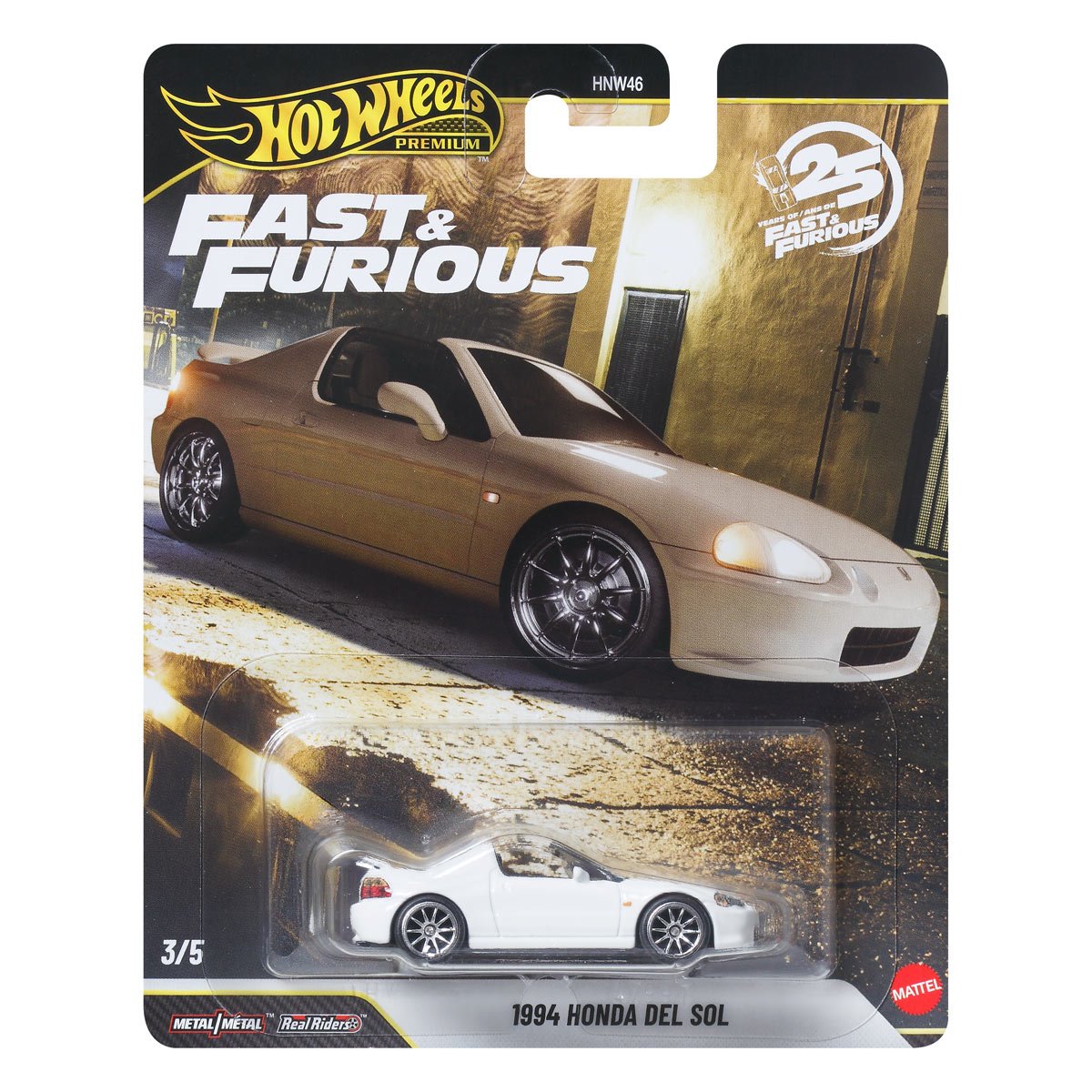 1994 Honda Del Sol Fast & Furious 25th Anniversary - Hot Wheels Premium - Scala 1/64