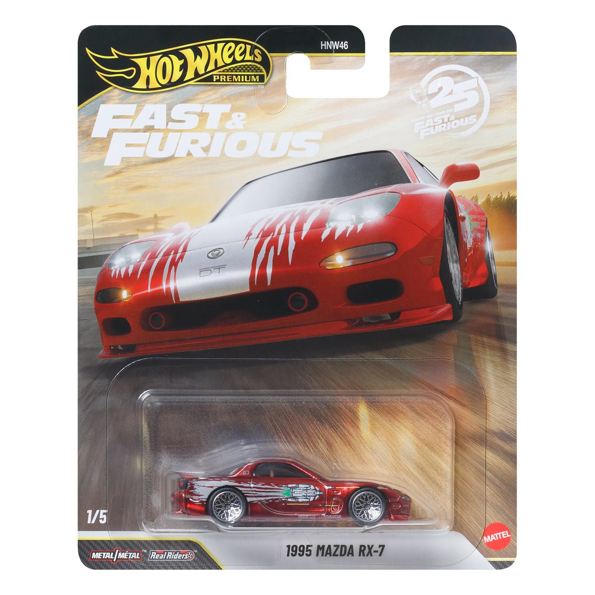 1995 Mazda RX-7 Fast & Furious 25th Anniversary - Hot Wheels Premium - Scala 1/64