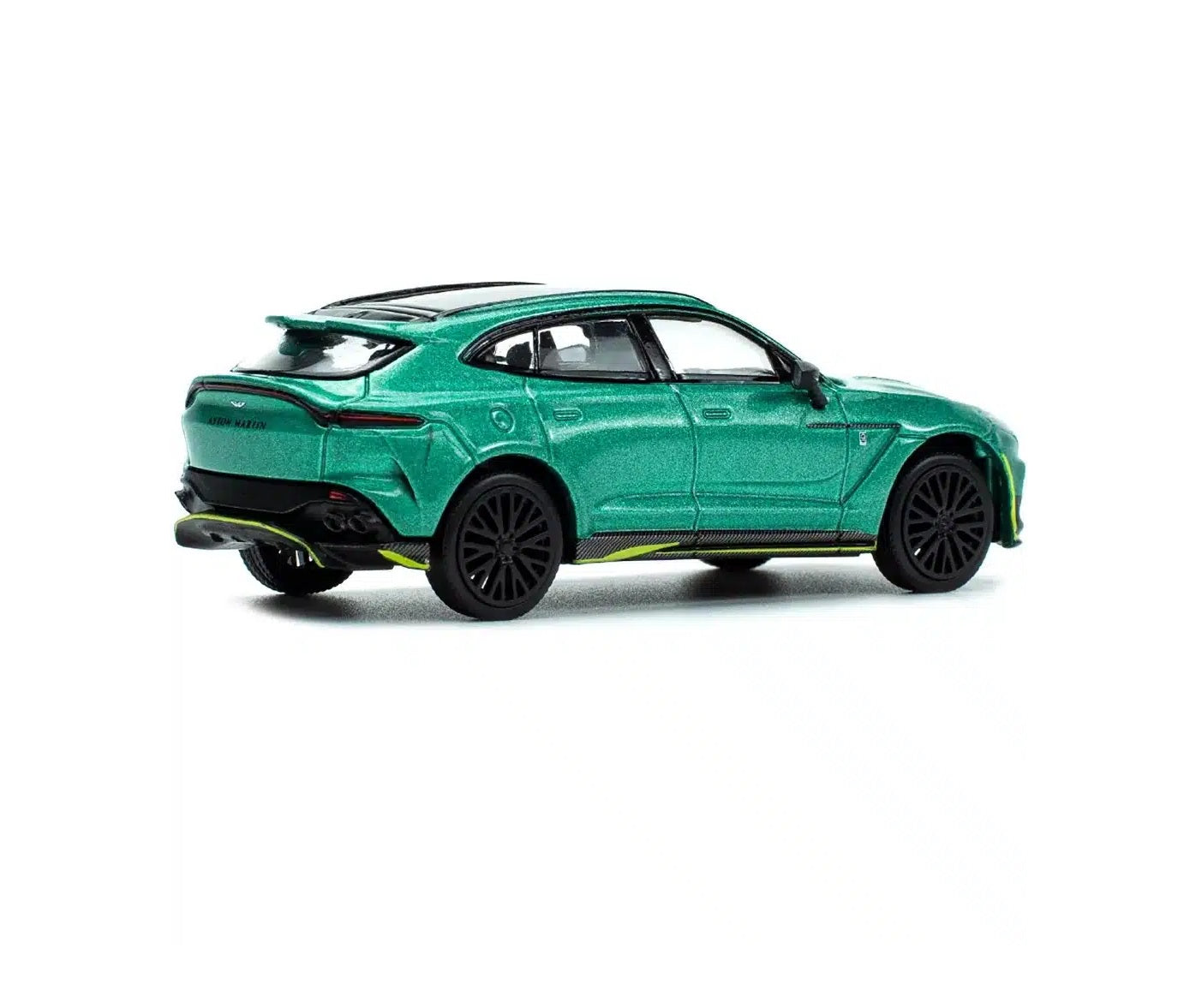 Aston Martin DBX Racing Green Metallic with Black Top - Pop Race - Scala 1/64 PR64-0016