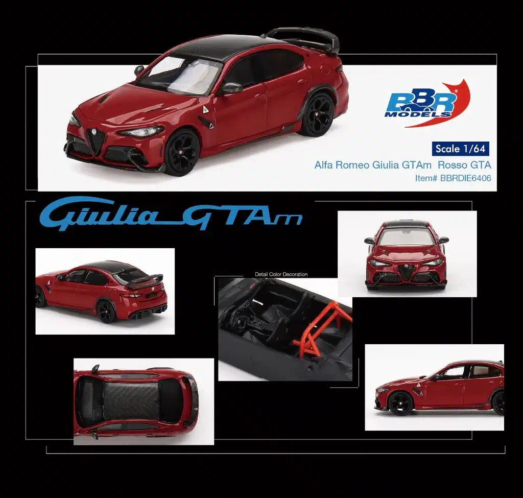 Alfa Romeo Giulia GTAm Rosso GTA - BBR Models - Scala 1/64 BBRDIE6406