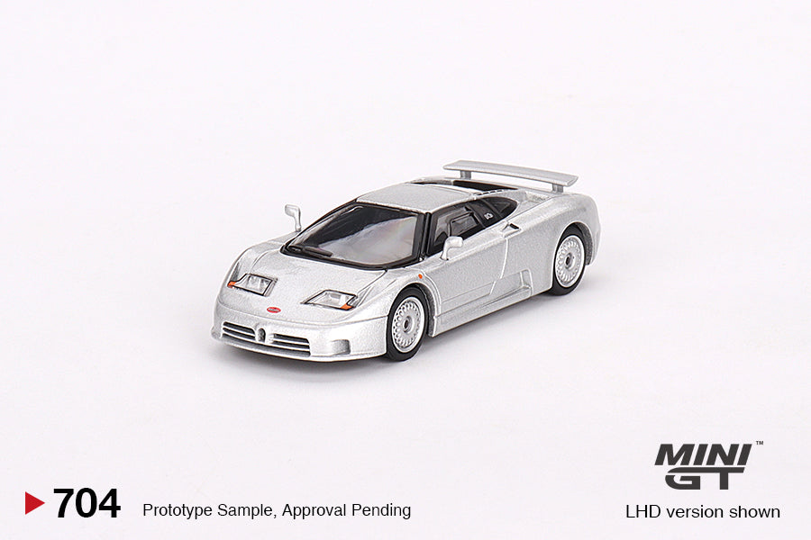 Bugatti EB110 GT Grigio Chiaro - Mini GT - Scala 1/64 MGT00704
