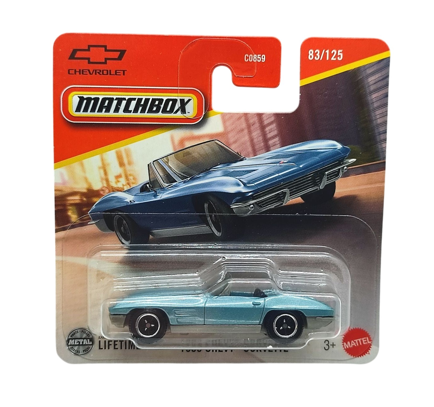 1963 Chevy Corvette #83 - Matchbox - Scala 1/64 Circa