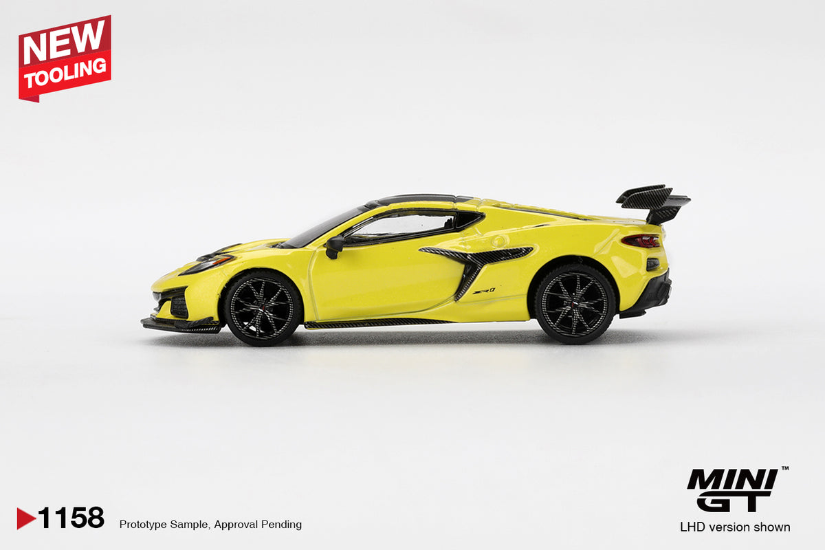 Chevrolet Corvette C8 ZR1 Accelerate Yellow 2025 - Mini GT - Scala 1-64 MGT01158-L