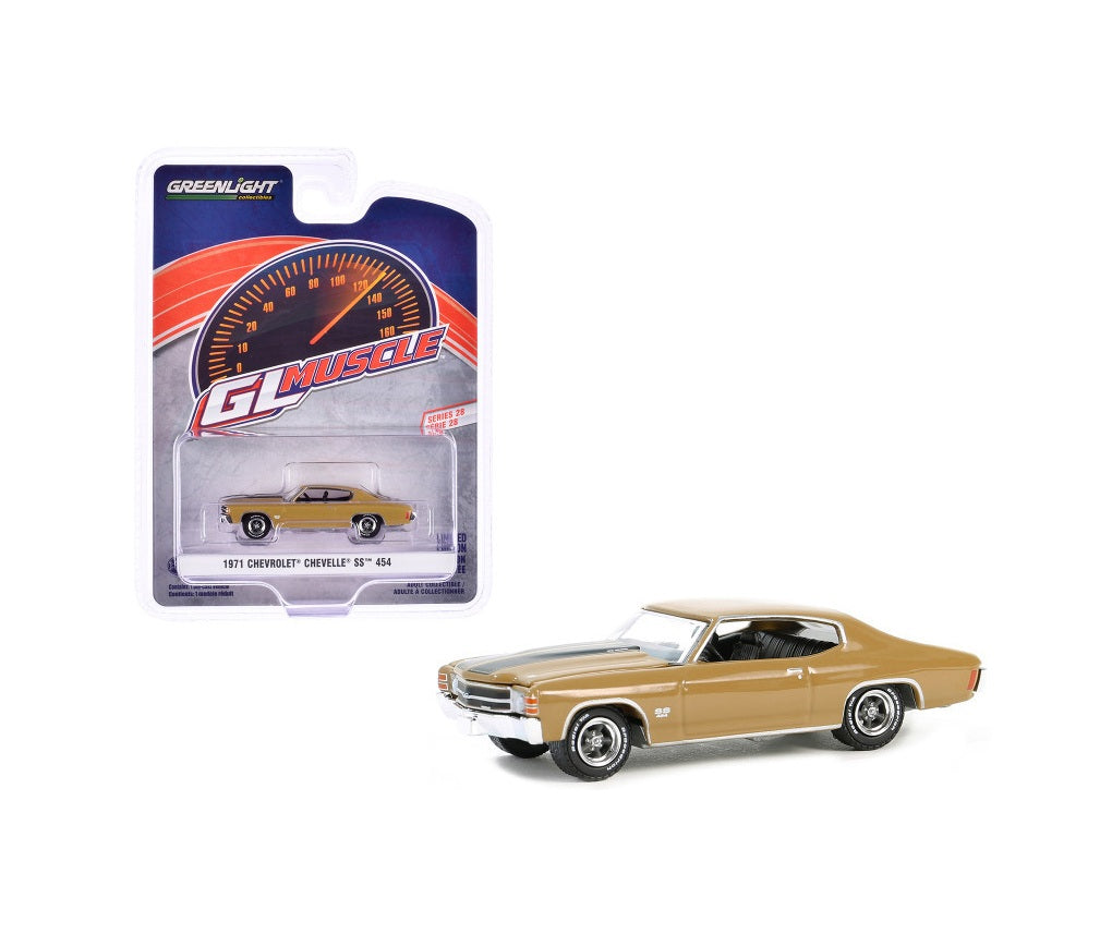 1971 Chevrolet Chevelle SS 454 Gold - GL Muscle Series - Greenlight - Scala 1/64