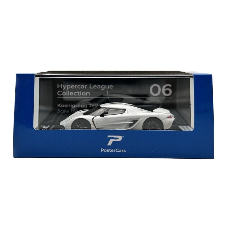 Koenigsegg Jesko Absolut H06 Crystal White - PosterCars - Scala 1/64