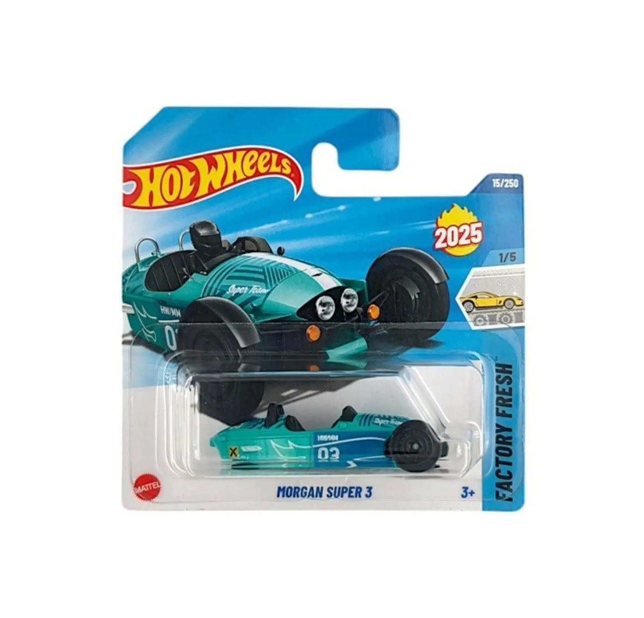 Morgan Super 3 - Hot Wheels - HW Factory Fresh 1/5 - Scala 1/64 Circa