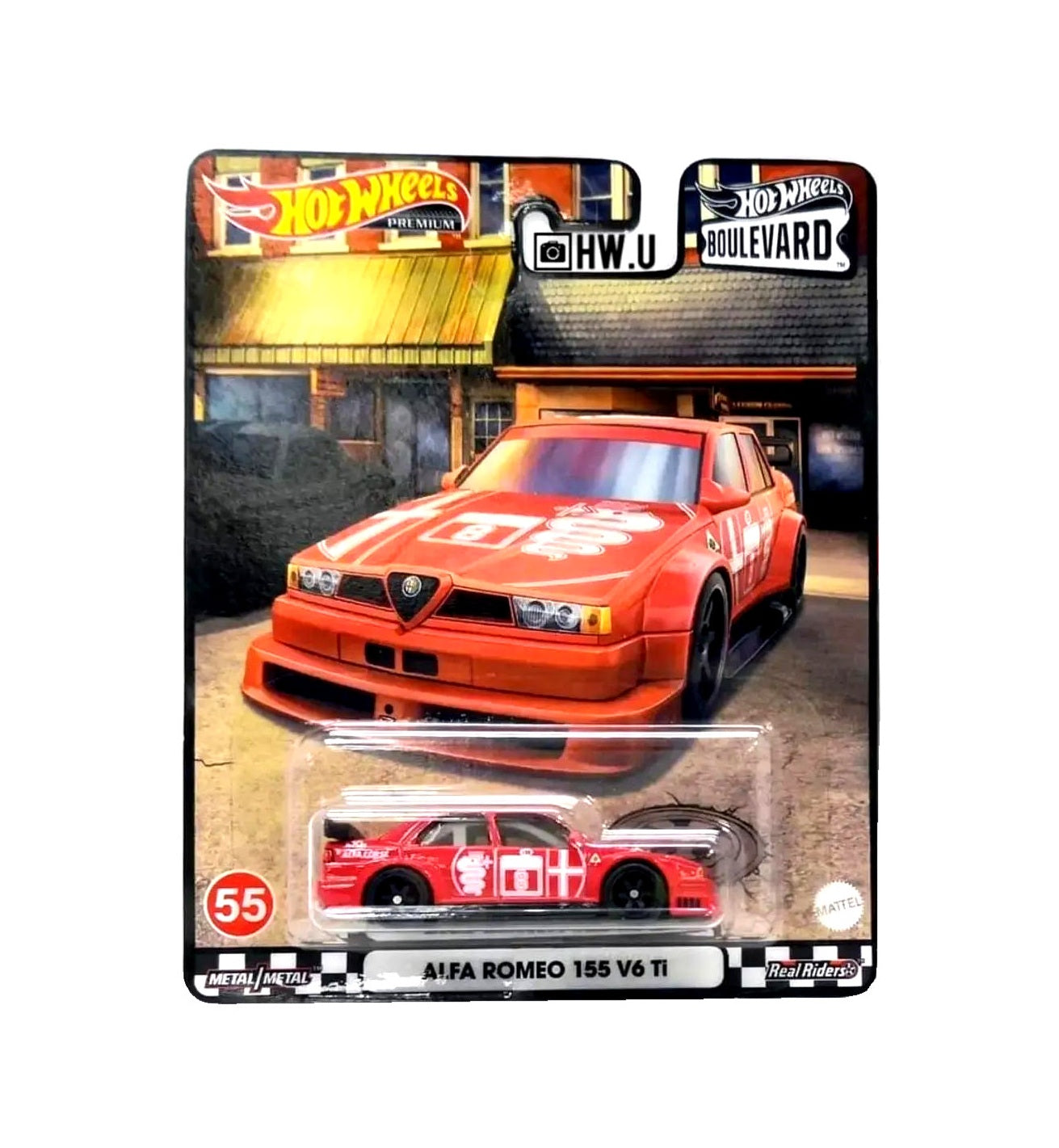Alfa Romeo 155 V6 Ti #55 - Series Boulevard - Hot Wheels Premium - Scala 1/64