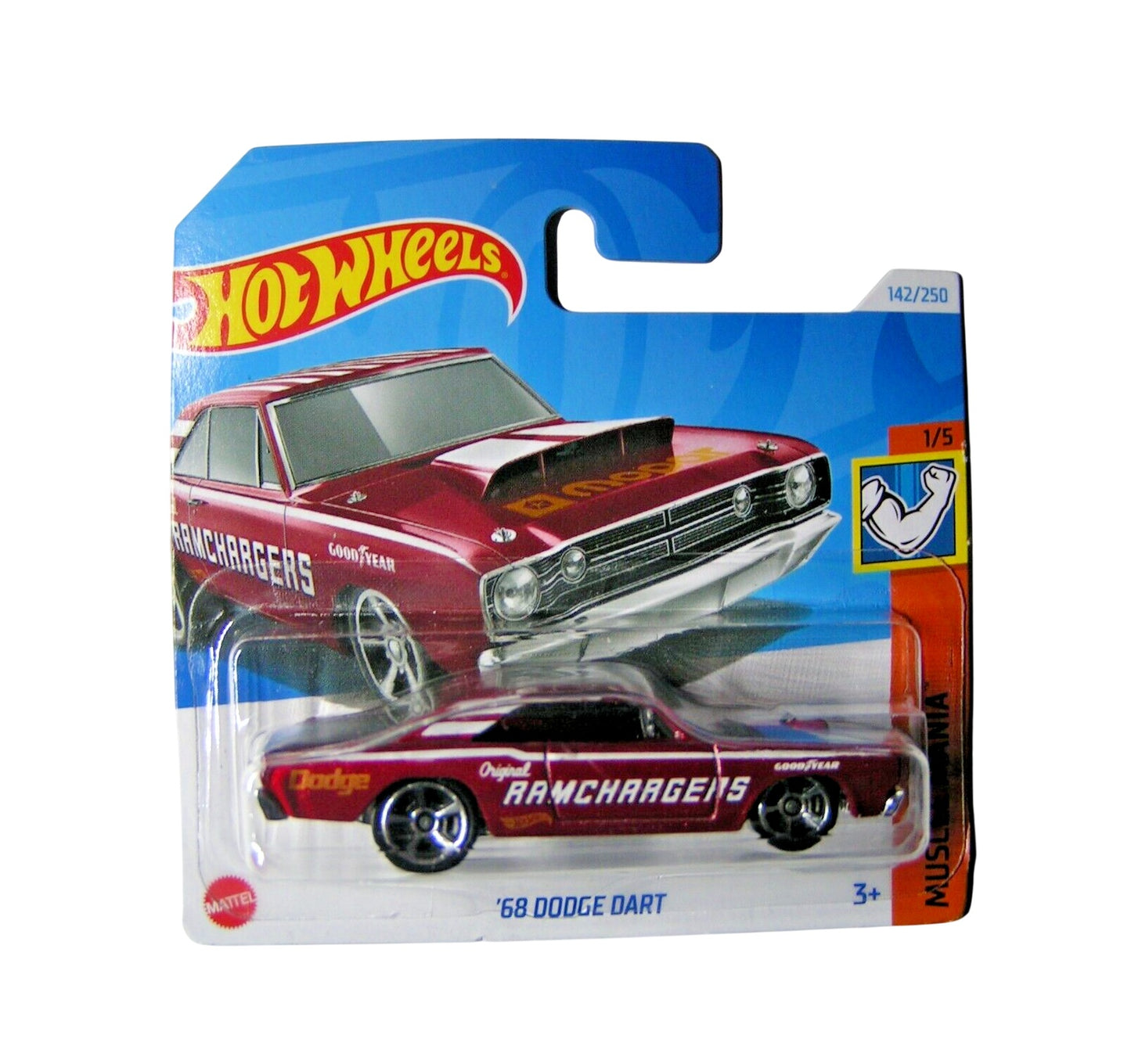 '68 Dodge Dart red - Hot Wheels - HW Muscle Mania 1/5 - Scala 1/64 Circa