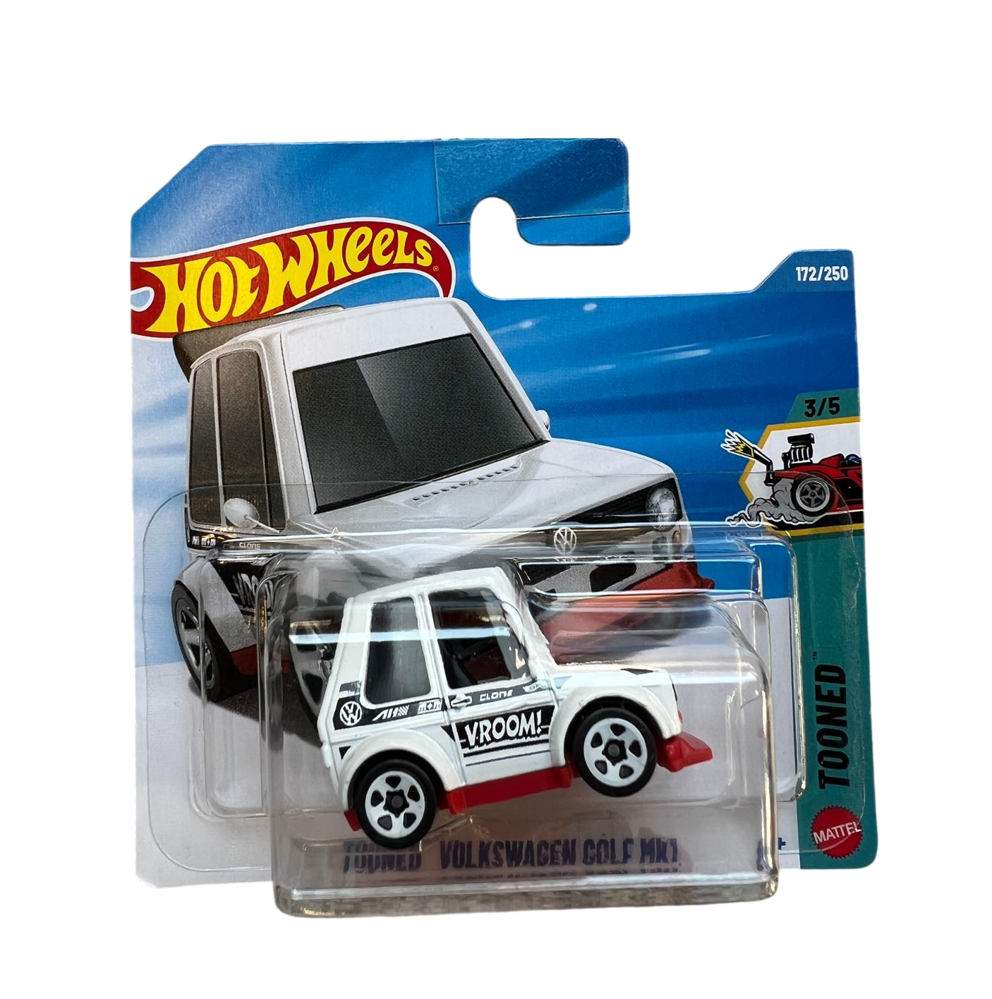 Tooned Volkswagen Golf MK1 - HW Tooned 3/5 - Hot Wheels - Scala 1/64 Circa