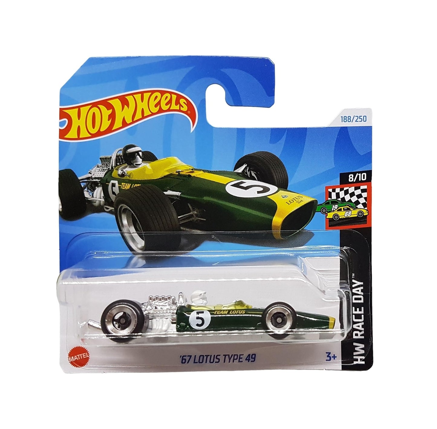 '67 Lotus Type 49 - Hot Wheels - HW Race Day 8/10 - Scala 1/64 Circa