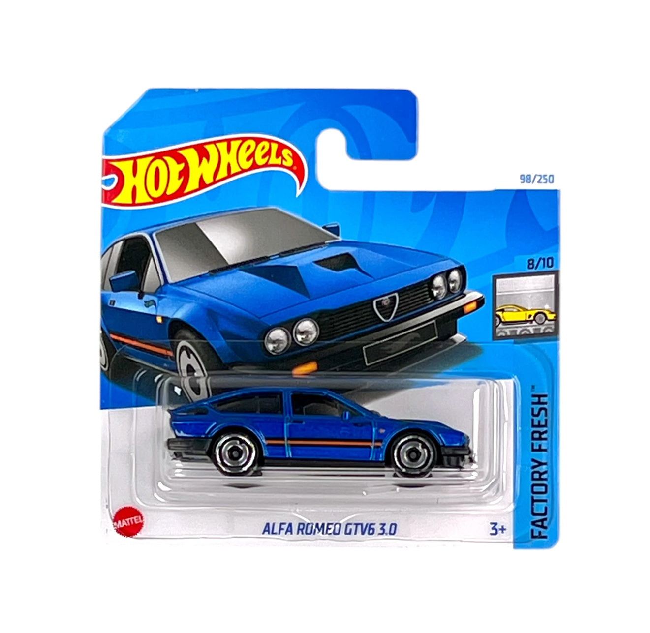 Alfa Romeo GTV6 3.0 Blue Met - Hot Wheels - HW Factory Fresh 8/10 - Scala 1/64 Circa