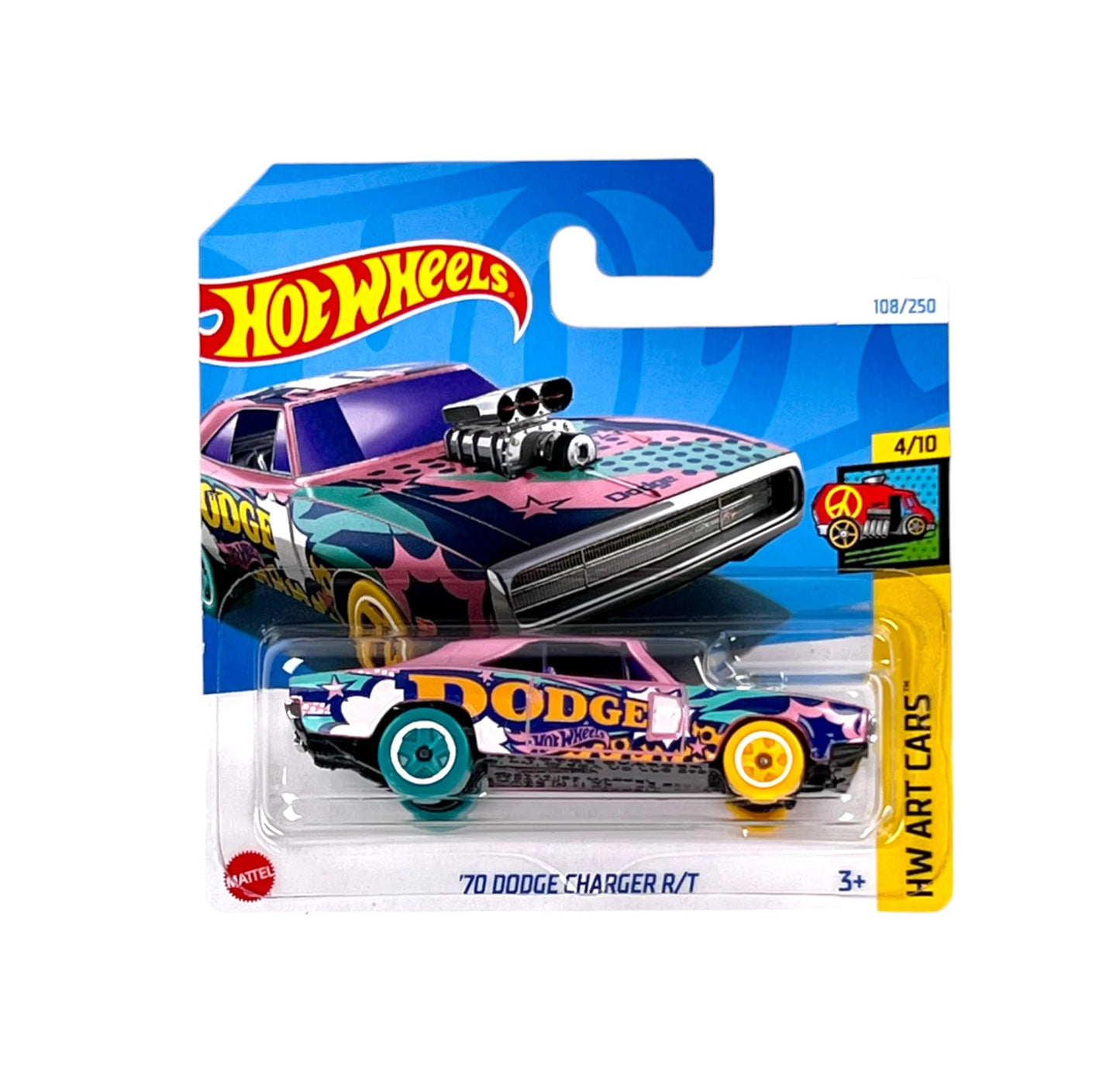 '70 Dodge Charger R/T - Hot Wheels - HW Art Cars 4/10 - Scala 1/64 Circa