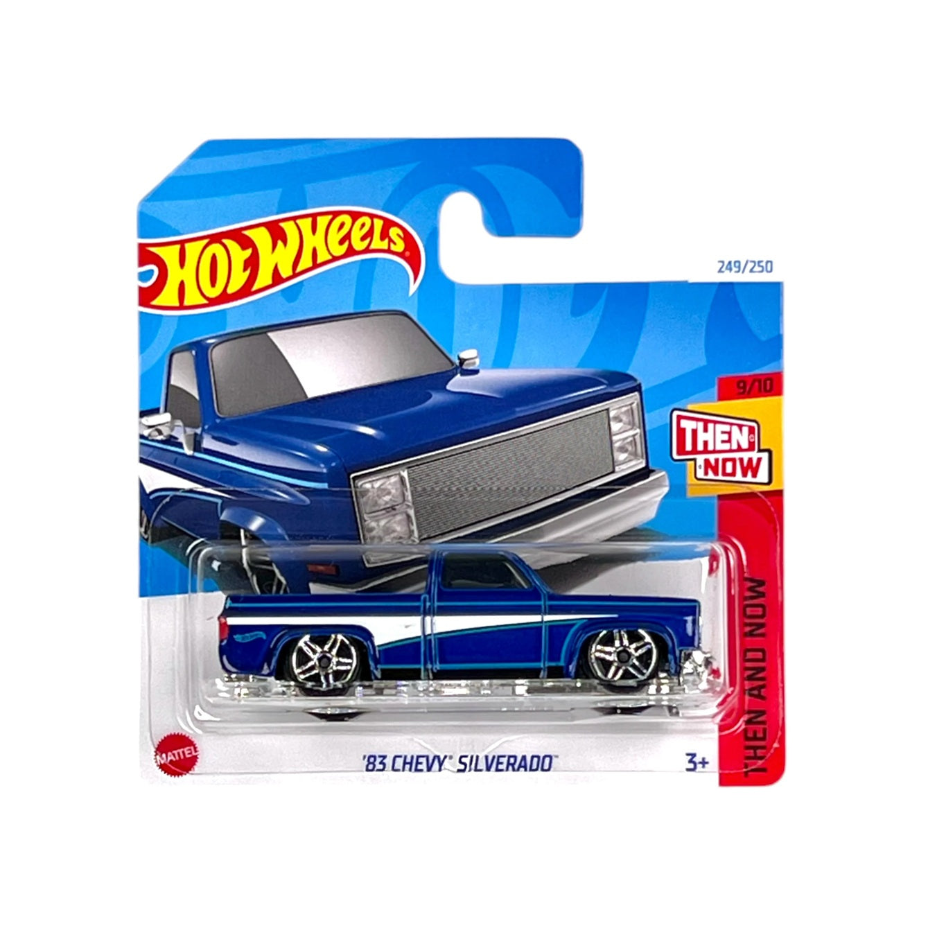 '83 Chevy Silverado Blue - Hot Wheels - HW Then and Now 9/10 - Scala 1/64 Circa