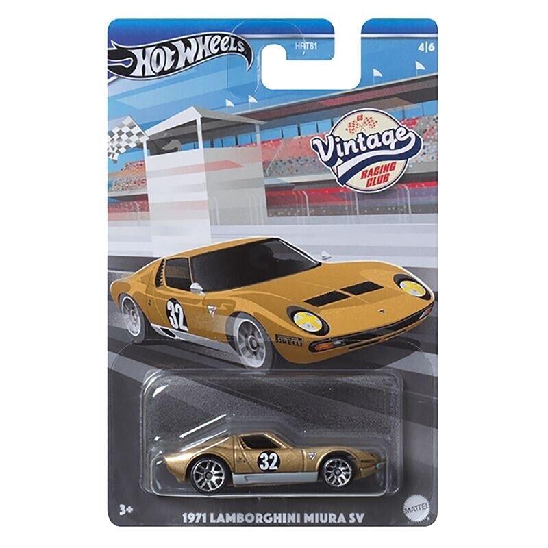 Lamborghini Miura Sv 1971 Gold Vintage Series - Hot Wheels - Scala 1/64 Circa