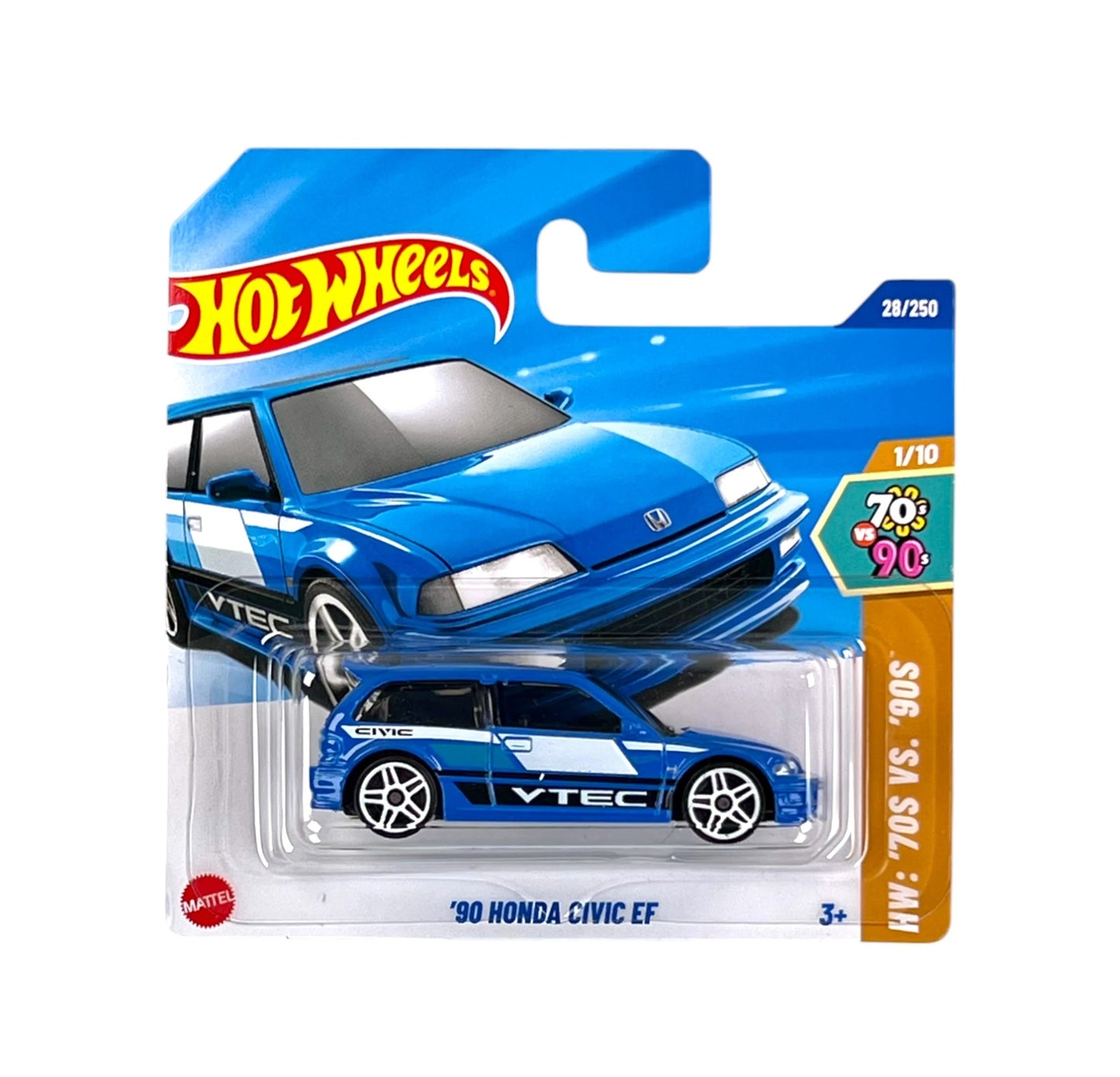 '90 Honda Civic EF Blue - Hot Wheels - HW '70s vs '90s 1/10 - Scala 1/64 Circa