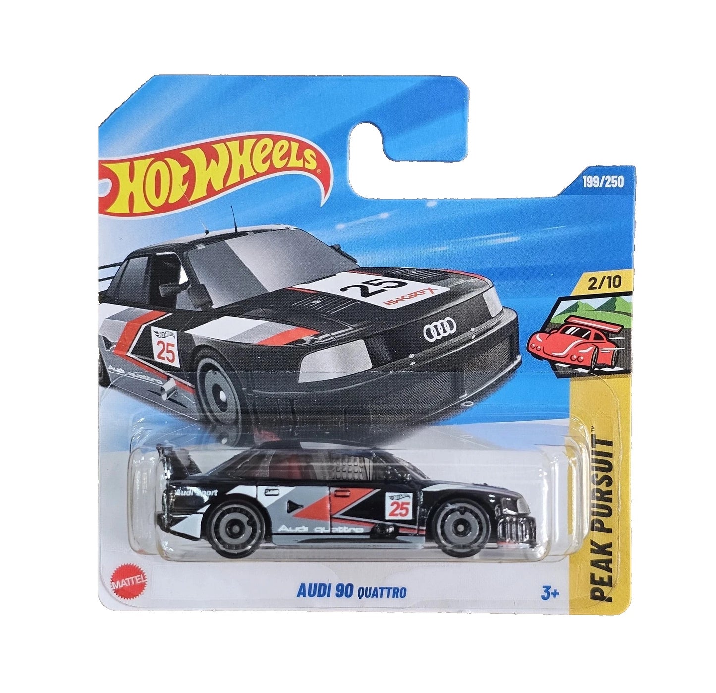 Audi 90 Quattro Black - HW Peak Pursuit 2/10 - Hot Wheels - Scala 1/64 Circa
