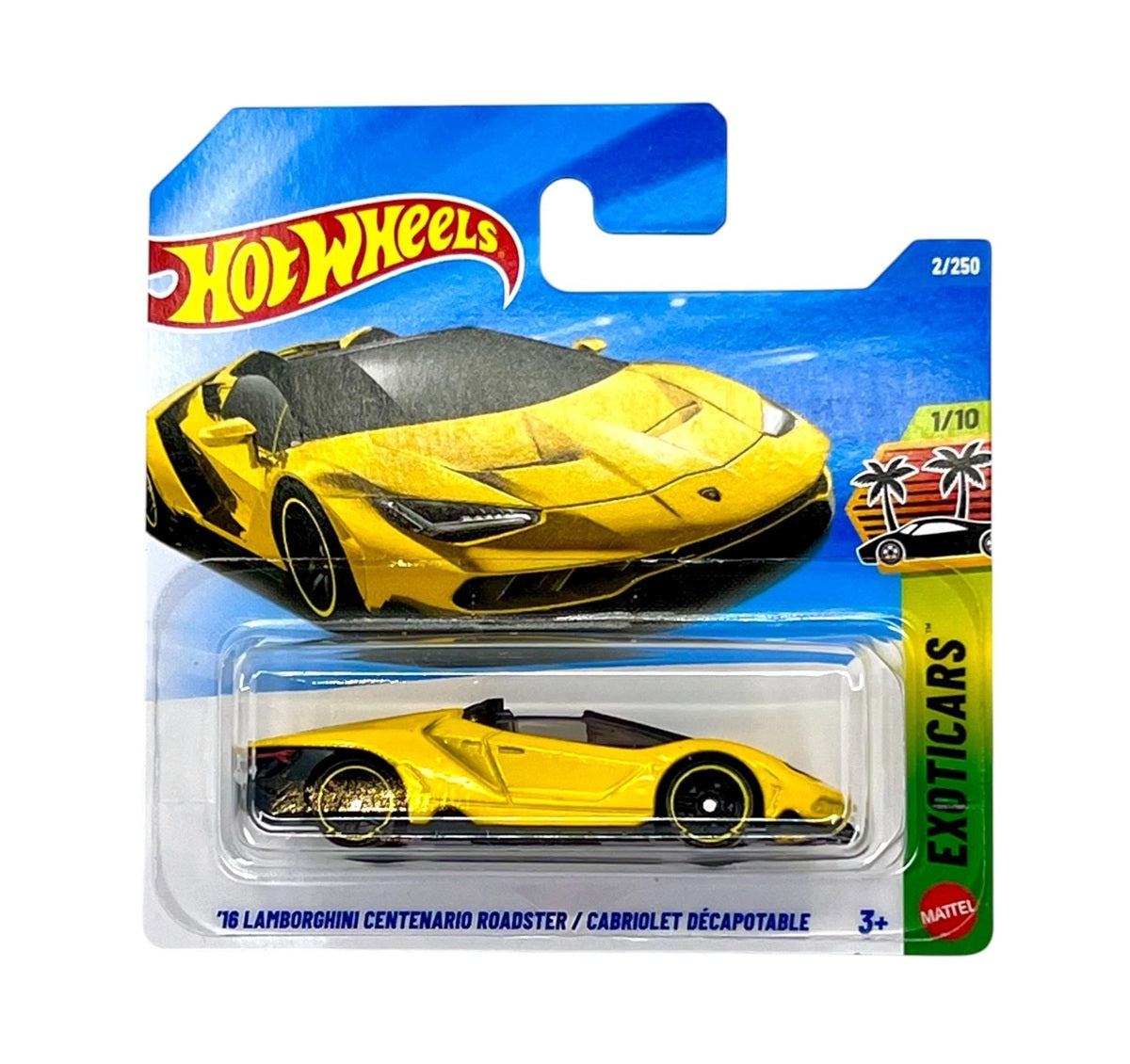 '16 Lamborghini Centenario Roadster - HW Exoticars 1/10 - Hot Wheels - Scala 1/64 Circa