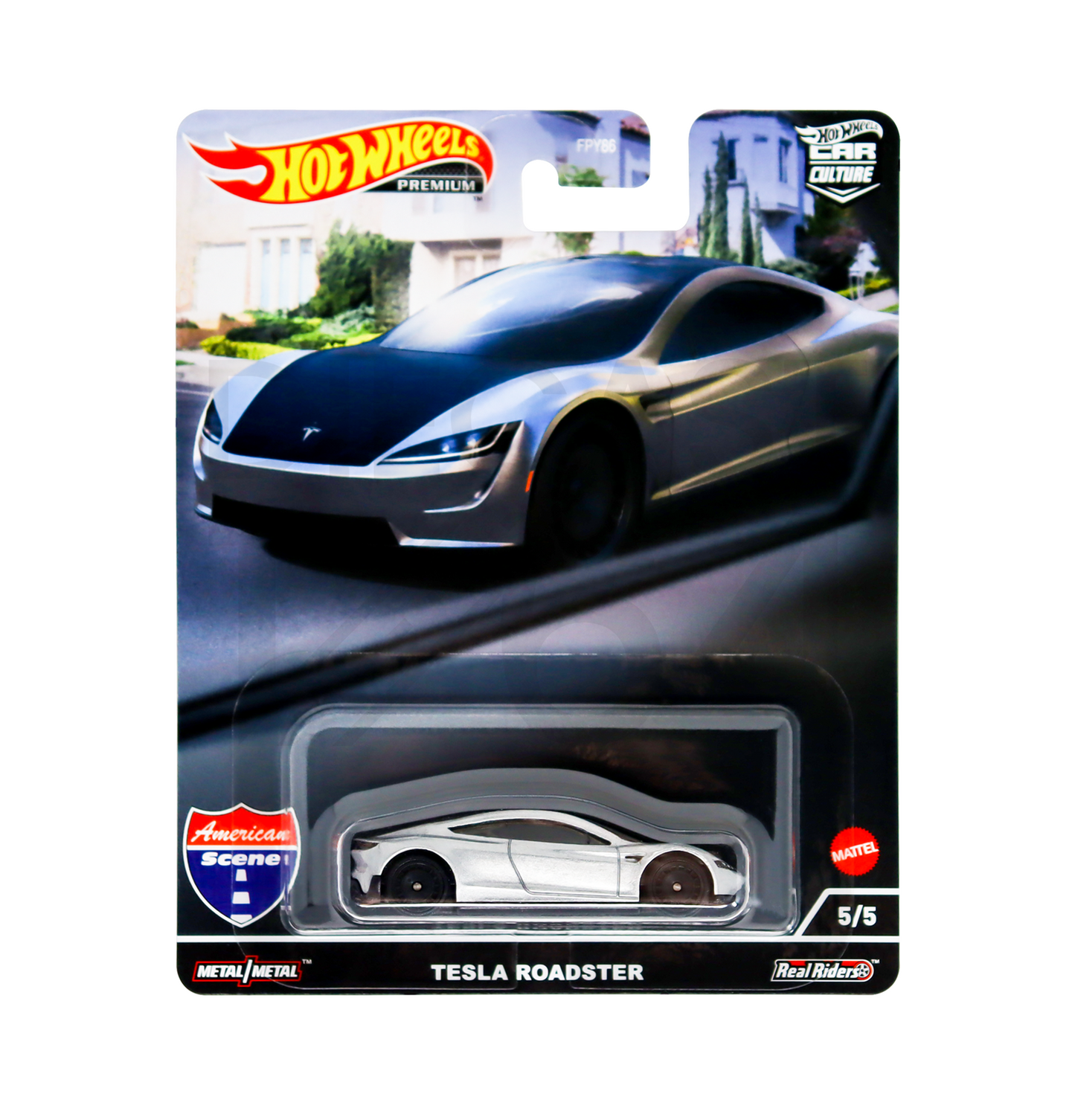 Tesla Roadster - Series Car Culture American Scene - Hot Wheels Premium - Scala 1/64