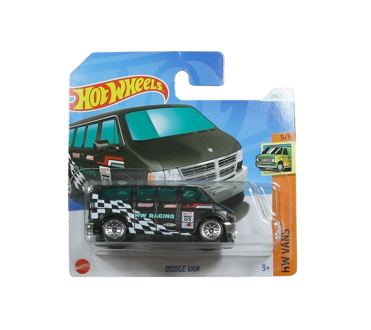 Dodge Van Black - Hot Wheels - HW Vans 5/5 - Scala 1/64 Circa