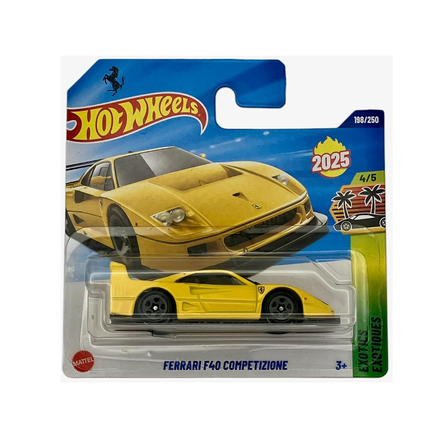 Ferrari F40 Competizione Yellow - HW Exotics 4/5 - Hot Wheels - Scala 1/64 Circa