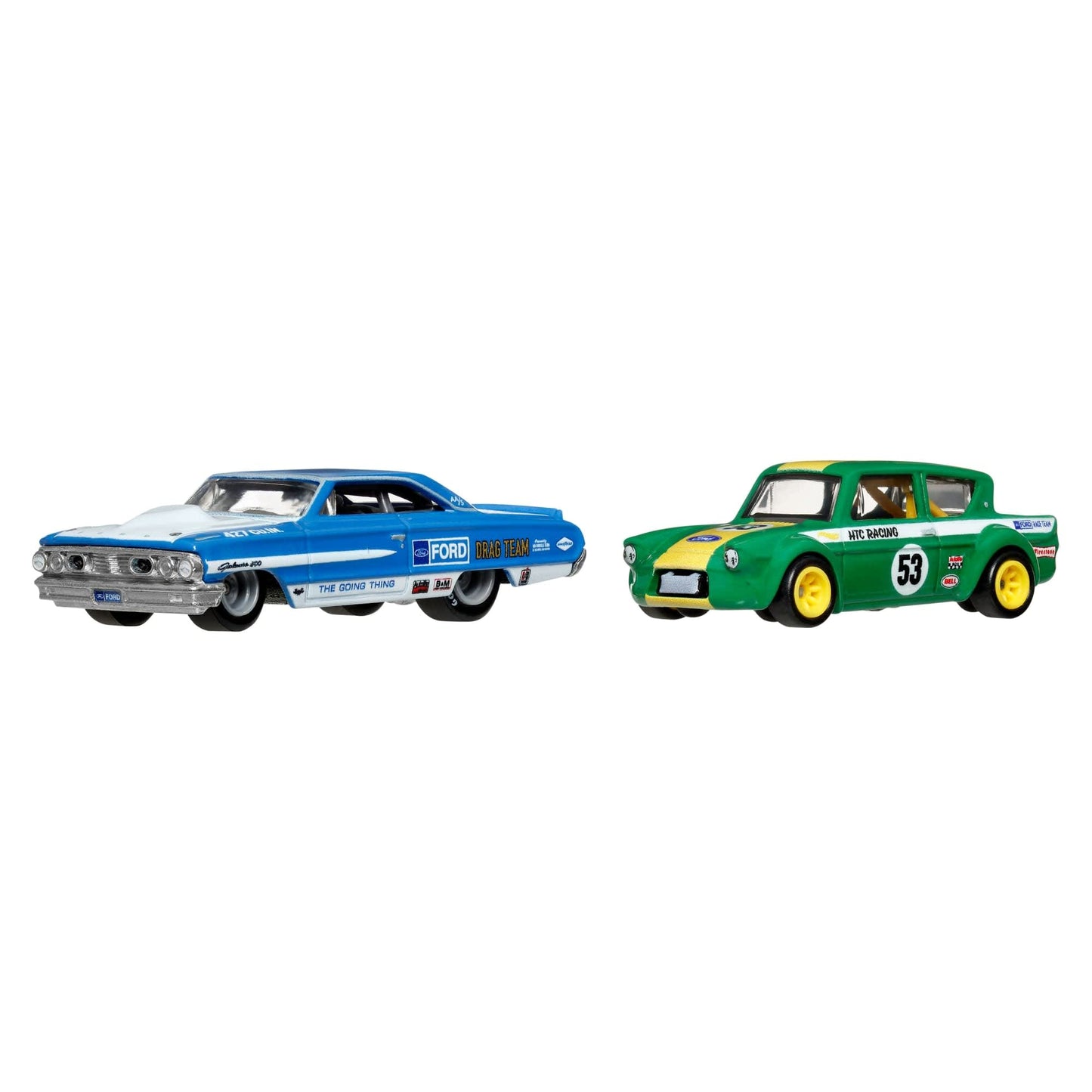 2-Pack Custom '64 Galaxie 500 and '67 Ford Anglia Racer - Hot Wheels Premium - Scala 1/64