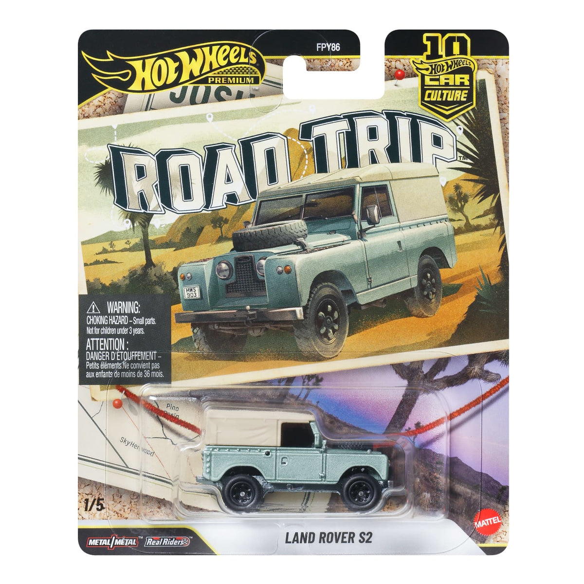 Hot Wheels Premium - Land Rover S2 Road Trip Series - Scala 1/64