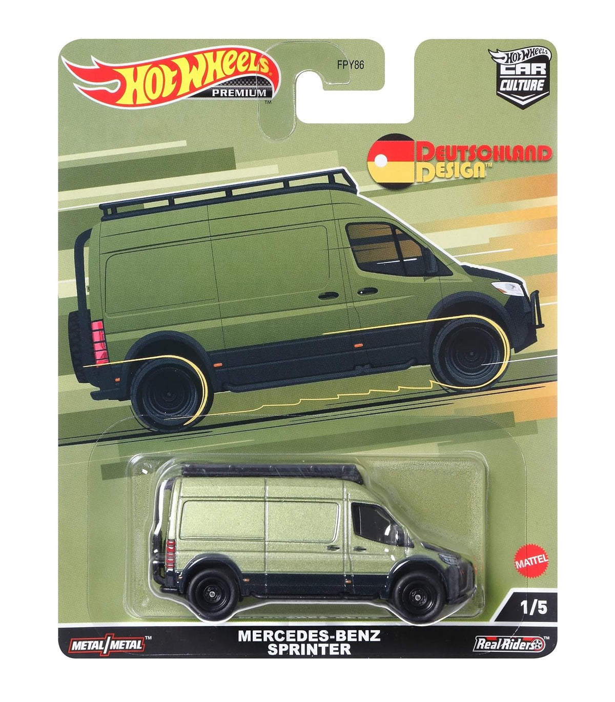 Hot Wheels Premium - Mercedes Benz Sprinter Deutschland Design - Scala 1/64