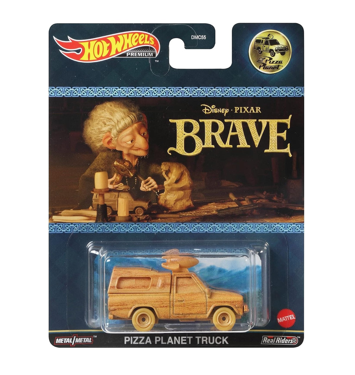 Hot Wheels Premium - Pizza Planet Truck - Brave Disney Pixar - Scala 1/64