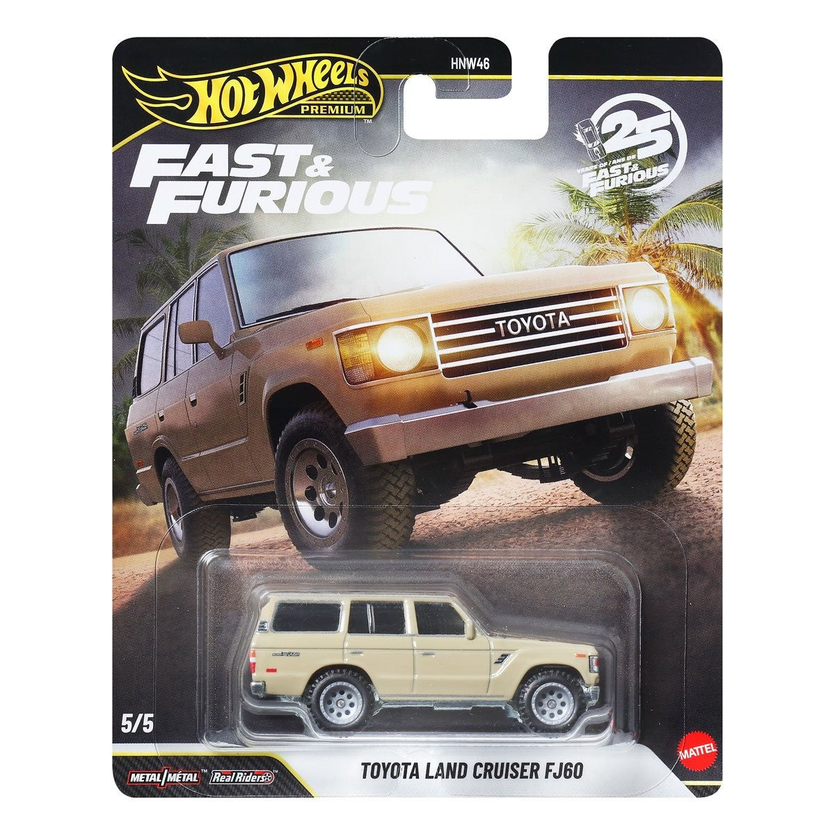 Hot Wheels Premium - Case Q 2026 Fast & Furious 25th Anniversary Set of 5 Cars - Scala 1/64