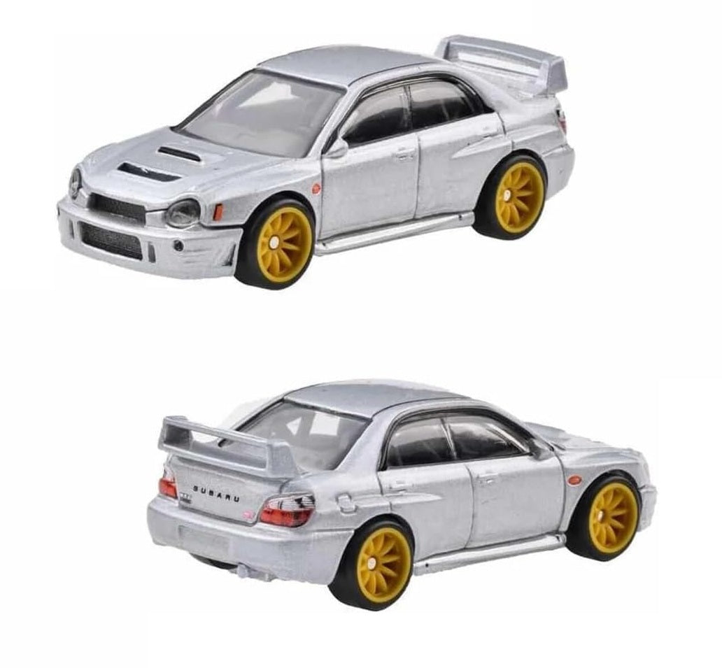 2-Pack Subaru Impreza WRX / '16 Subaru WRX STI - Hot Wheels Premium - Scala 1/64