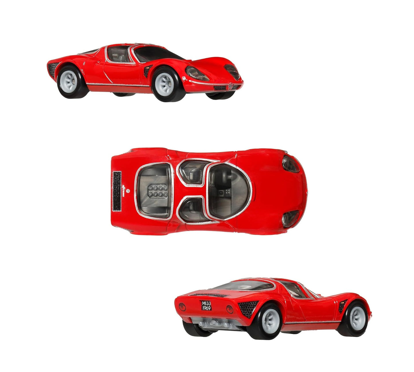 2-Pack Alfa Romeo 155 V6 TI / '69 Alfa Romeo 33 Stradale - Hot Wheels Premium - Scala 1/64 JBK95