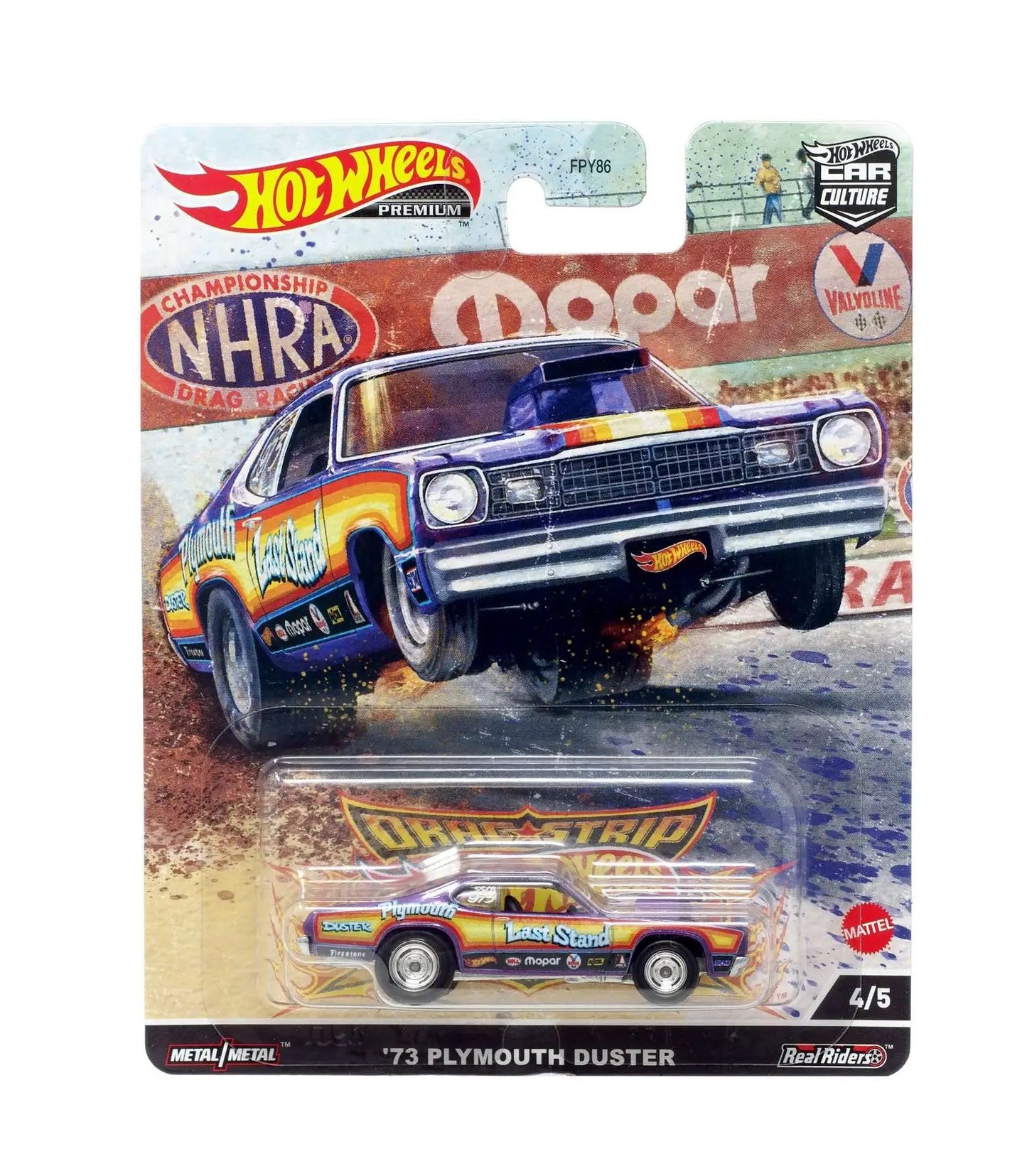 '73 Plymouth Duster - Series Car Culture Drag Strip - Hot Wheels Premium - Scala 1/64