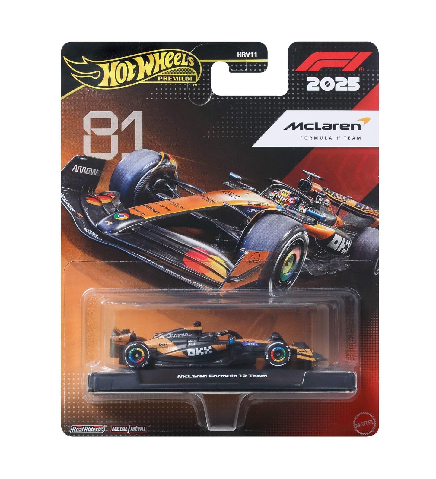 McLaren MCL39 F1 2025 Oscar Piastri #81 - Formula 1 - Hot Wheels Premium - Scala 1/64