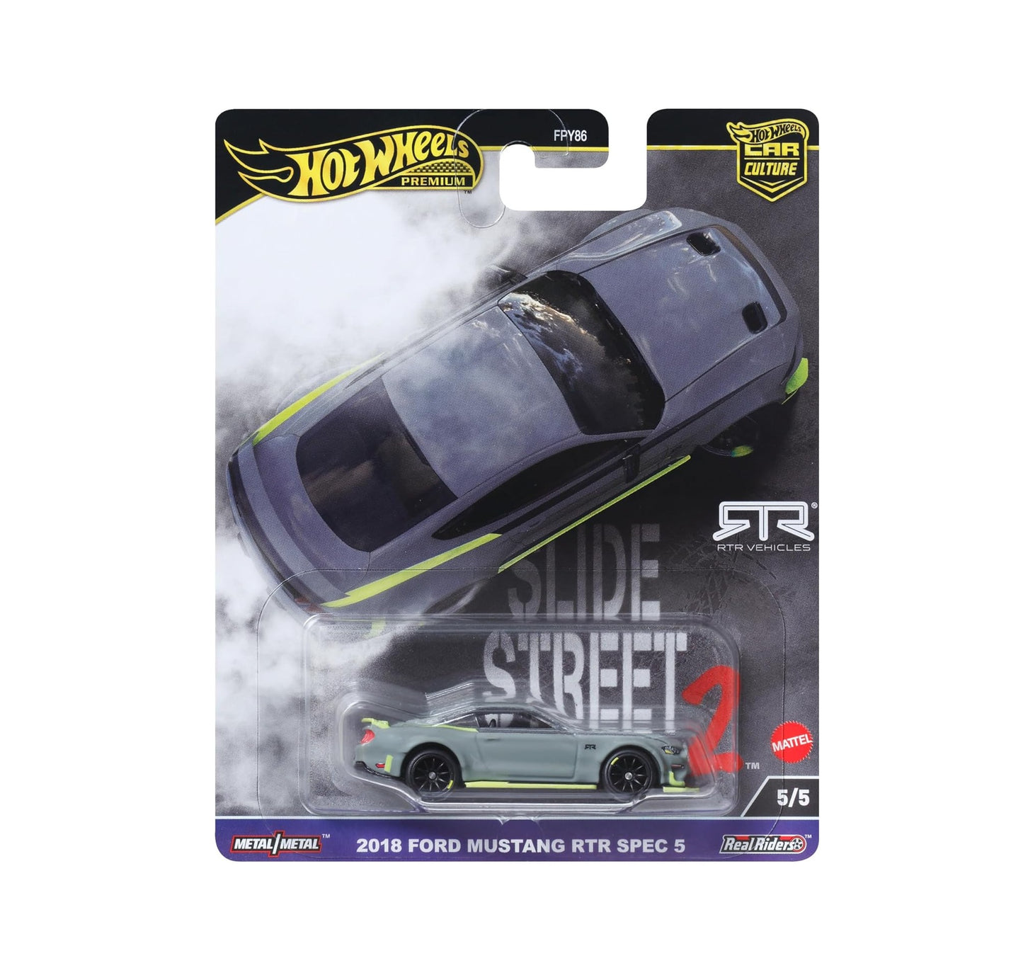 2018 Ford Mustang RTR SPEC 5 - Slide Street 2 - Hot Wheels Premium - Scala 1/64