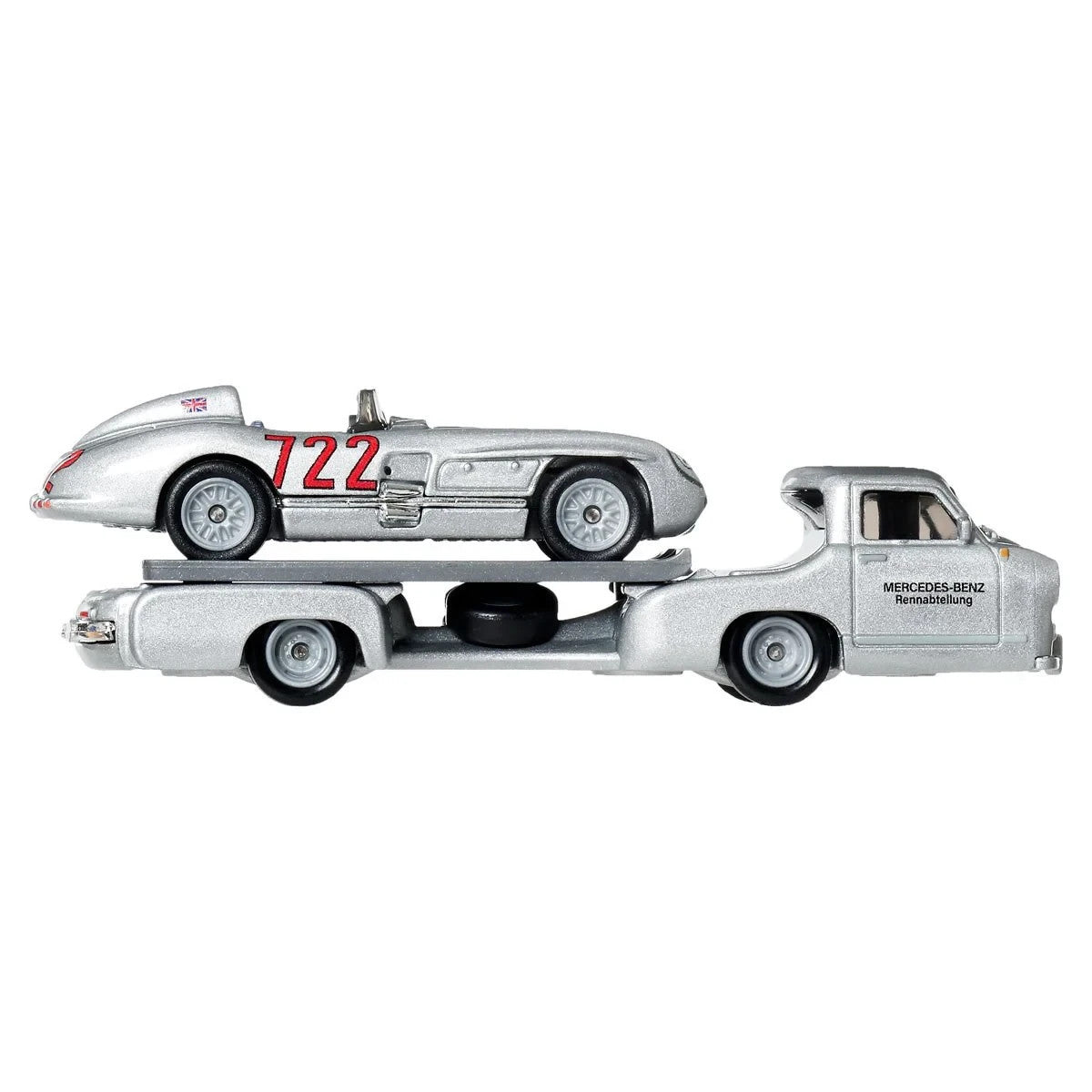 Mercedes-Benz 300 SLR + Renntransporter - Series Car Culture Team Transport - Hot Wheels Premium - Scala 1/64
