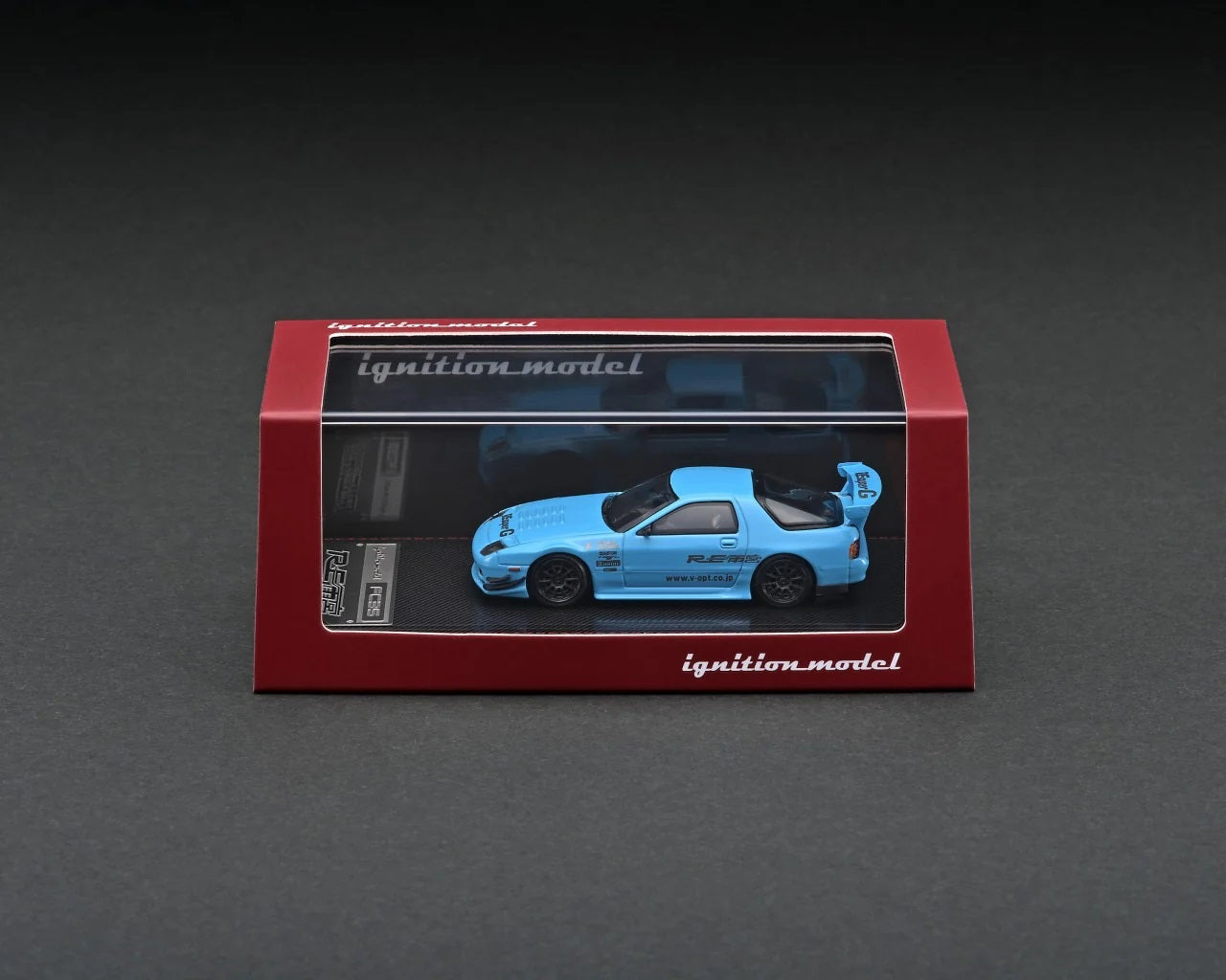 Mazda RX-7 (FC3S) RE Amemiya Light Blue - Ignition Model - Scala 1/64 IG2498