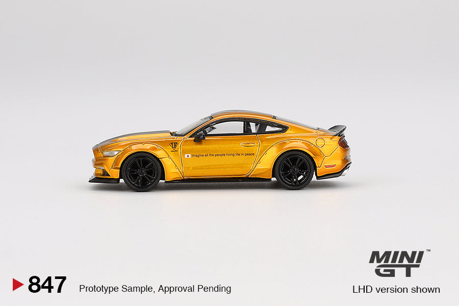 LB Works Ford Mustang LB Gold 2017 - Mini GT - Scala 1/64 MGT00847-L