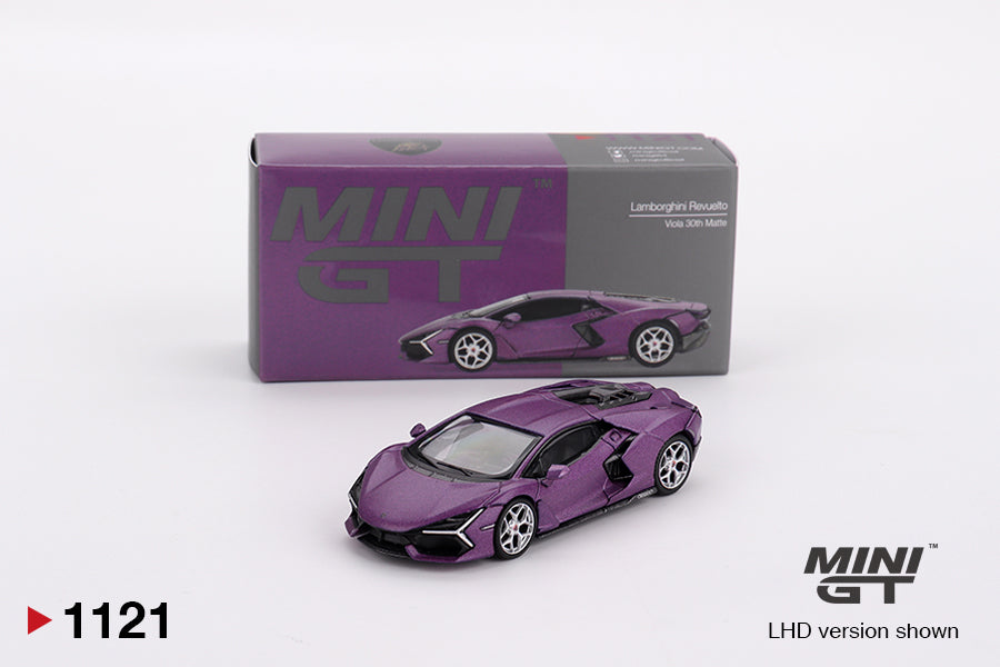 Lamborghini Revuelto Viola 30th Matte - Mini GT - Scala 1/64 MGT01121-L