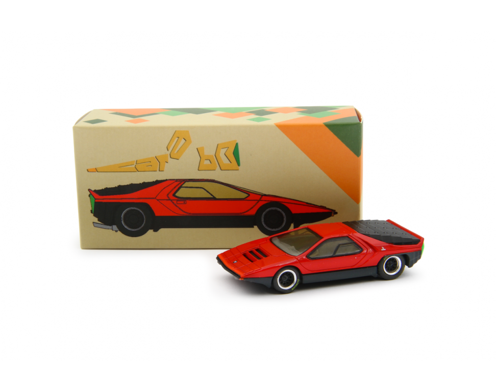 1968 Alfa Romeo 33 Bertone Carabo Rosso - Laudoracing - Scala 1/64