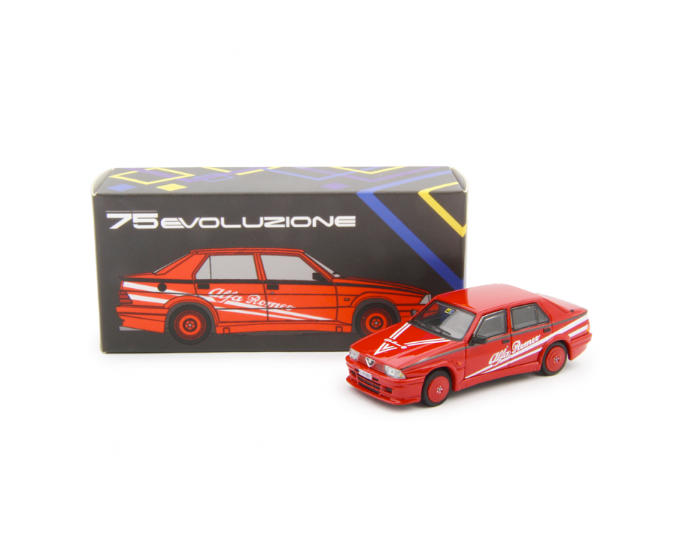 Alfa Romeo 75 1.8i Turbo Evoluzione 1987 Alfa Livery Red - Laudoracing - Scala 1/64