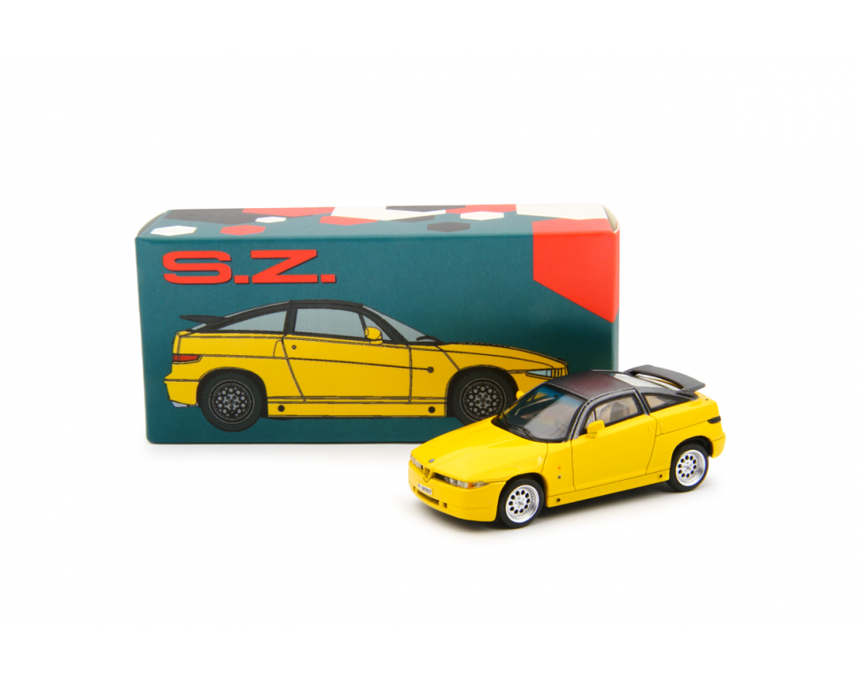 Alfa Romeo SZ (Es 30) 1989 Giallo - Laudoracing - Scala 1/64