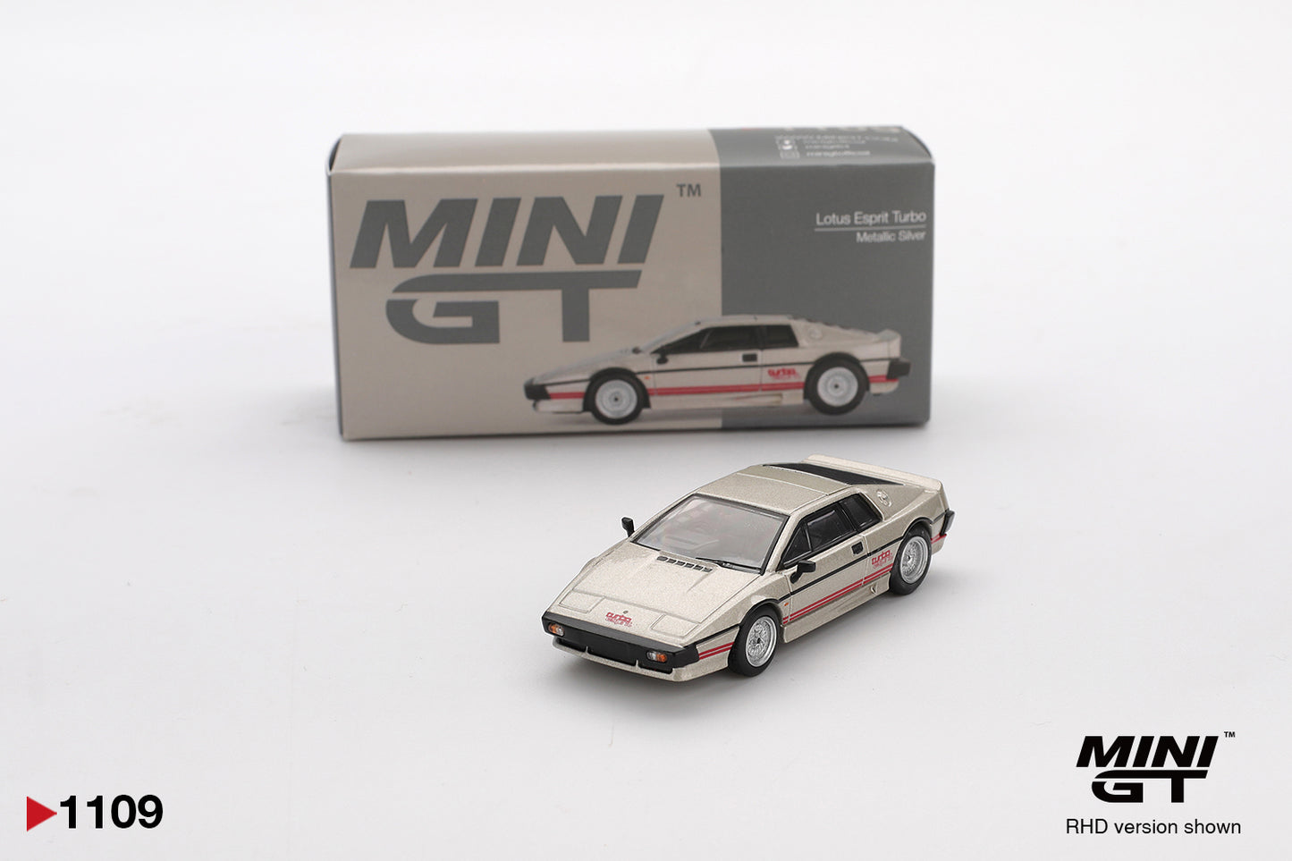 Lotus Esprit Turbo Metallic Silver - Mini Gt - Scala 1/64 MGT01109-L