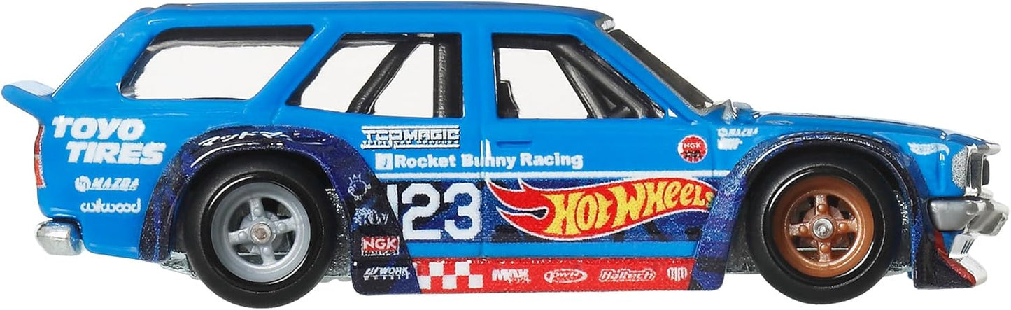 Mad Mike Mazda RX-3 Wagon/Remorque Ronin Run II - Hot Wheels Premium - Scala 1/64