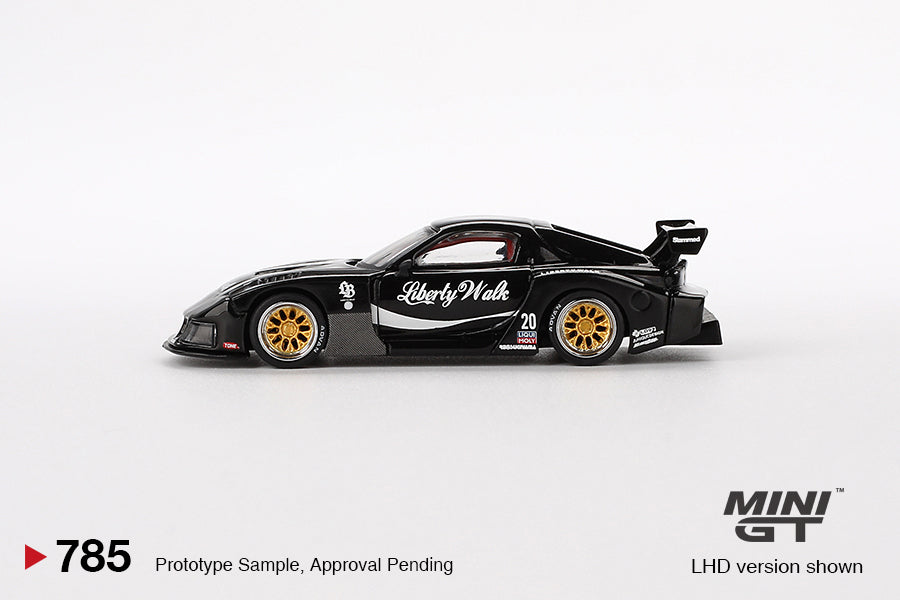 MAZDA RX-7 LB-Super Silhouette Liberty Walk Black - Mini GT - Scala 1/64 MGT00785-L