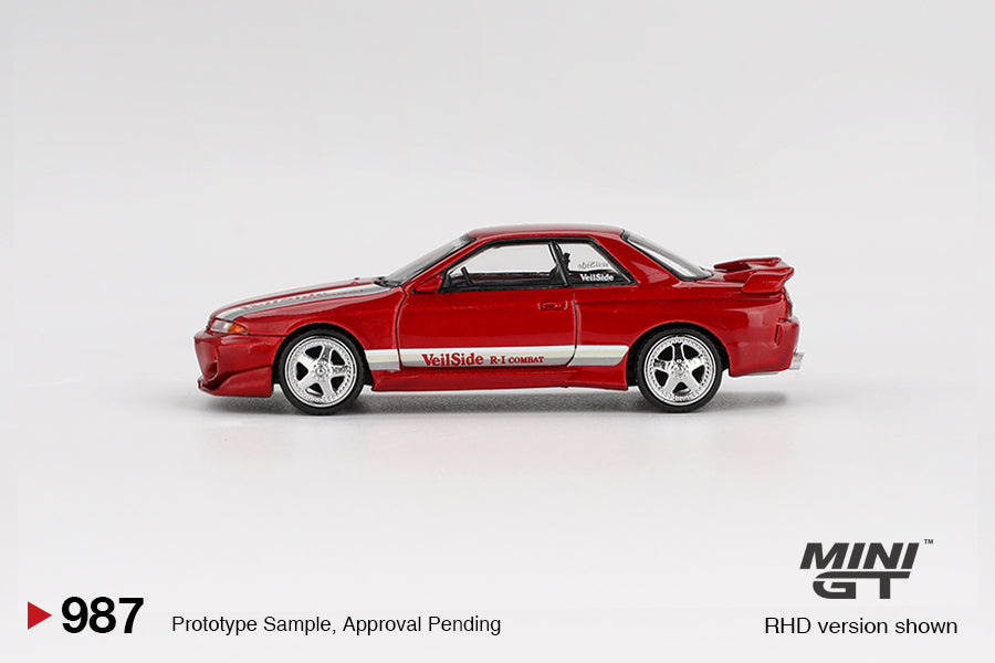 Nissan Skyline GT-R (R32) VeilSide Combat C-I Gem Red - Mini Gt - Scala 1/64 MGT00987-BL Blister Packaging