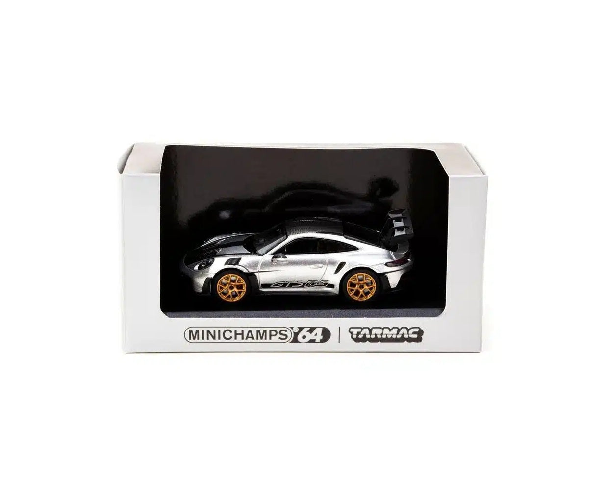Porsche 911 (992) GT3 RS GT Silver Metallic Collab64 Minichamps - Tarmac Works - Scala 1/64 T64MC-005-SL
