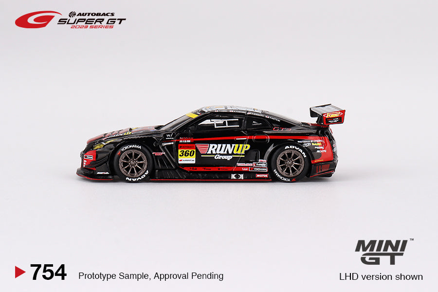 Nissan GT-R Nismo GT3 #360 "RUNUP RIVAUX GT-R" TOMEI SPORTS 2023 Super GT Series - Mini GT - Scala 1/64 MGT00754-BL